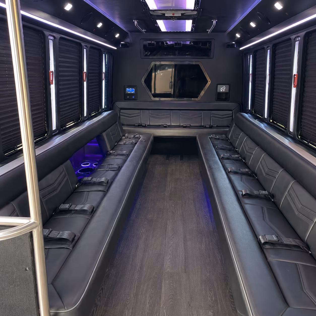15 Passenger Party Bus Inside
