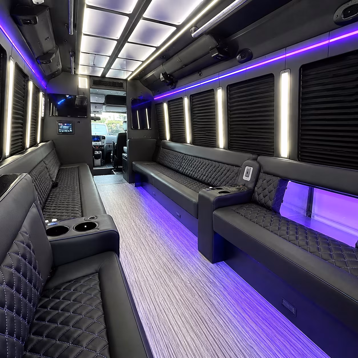 40 Passenger Party Bus Interior