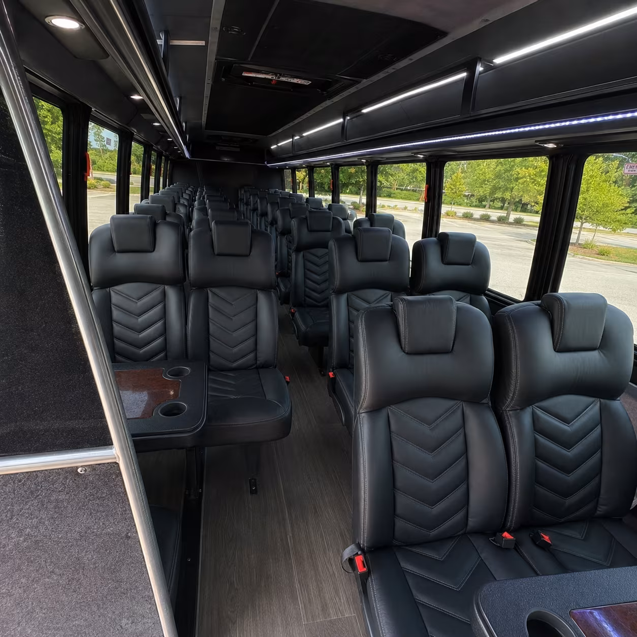 Houston Airport Shuttle & Transportation party bus exterior