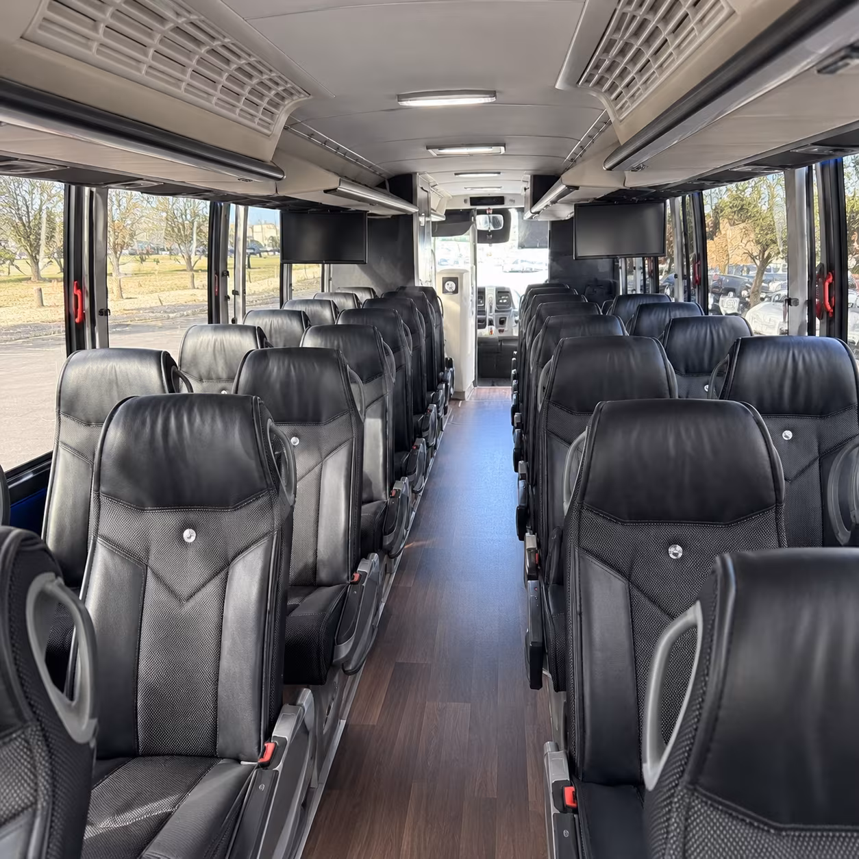 Houston Airport Shuttle & Transportation party bus interior