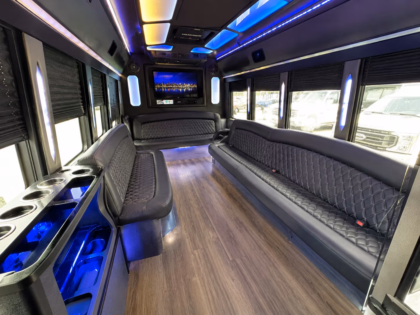 Houston Concert & Music Festival Transportation party bus exterior