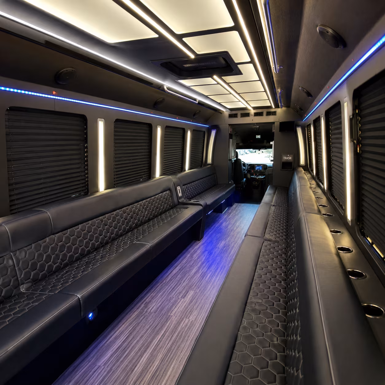 Houston Concert & Music Festival Transportation onboard seating