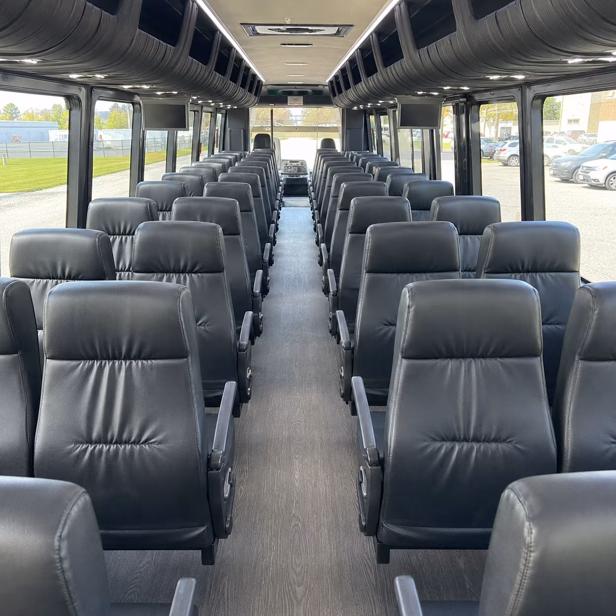 Houston Corporate Transportation party bus exterior