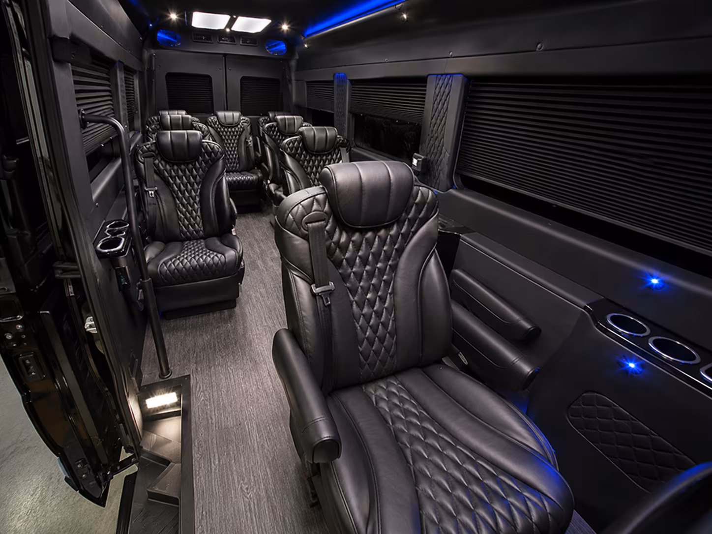 Houston Corporate Transportation party bus exterior