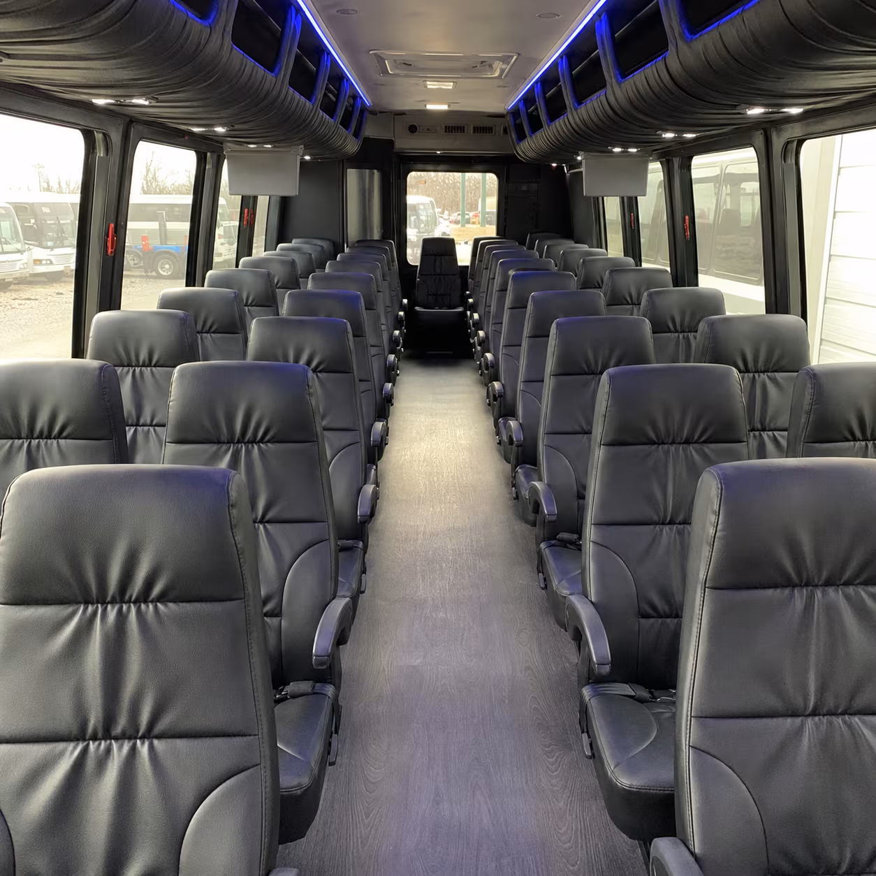 Houston Corporate Transportation party bus exterior