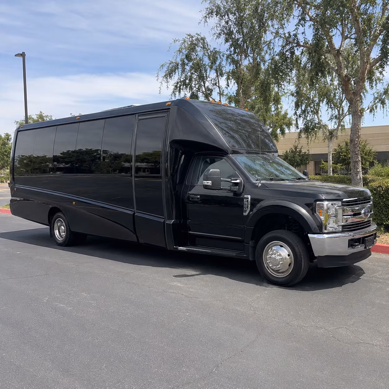 Houston Private Event Transportation party bus exterior