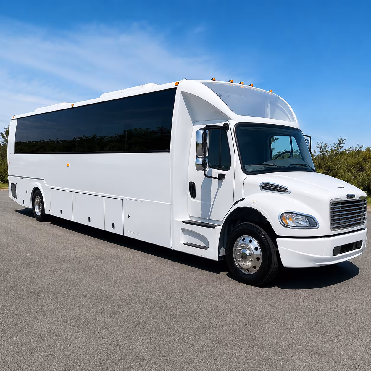 Houston Prom & Homecoming Transportation party bus exterior