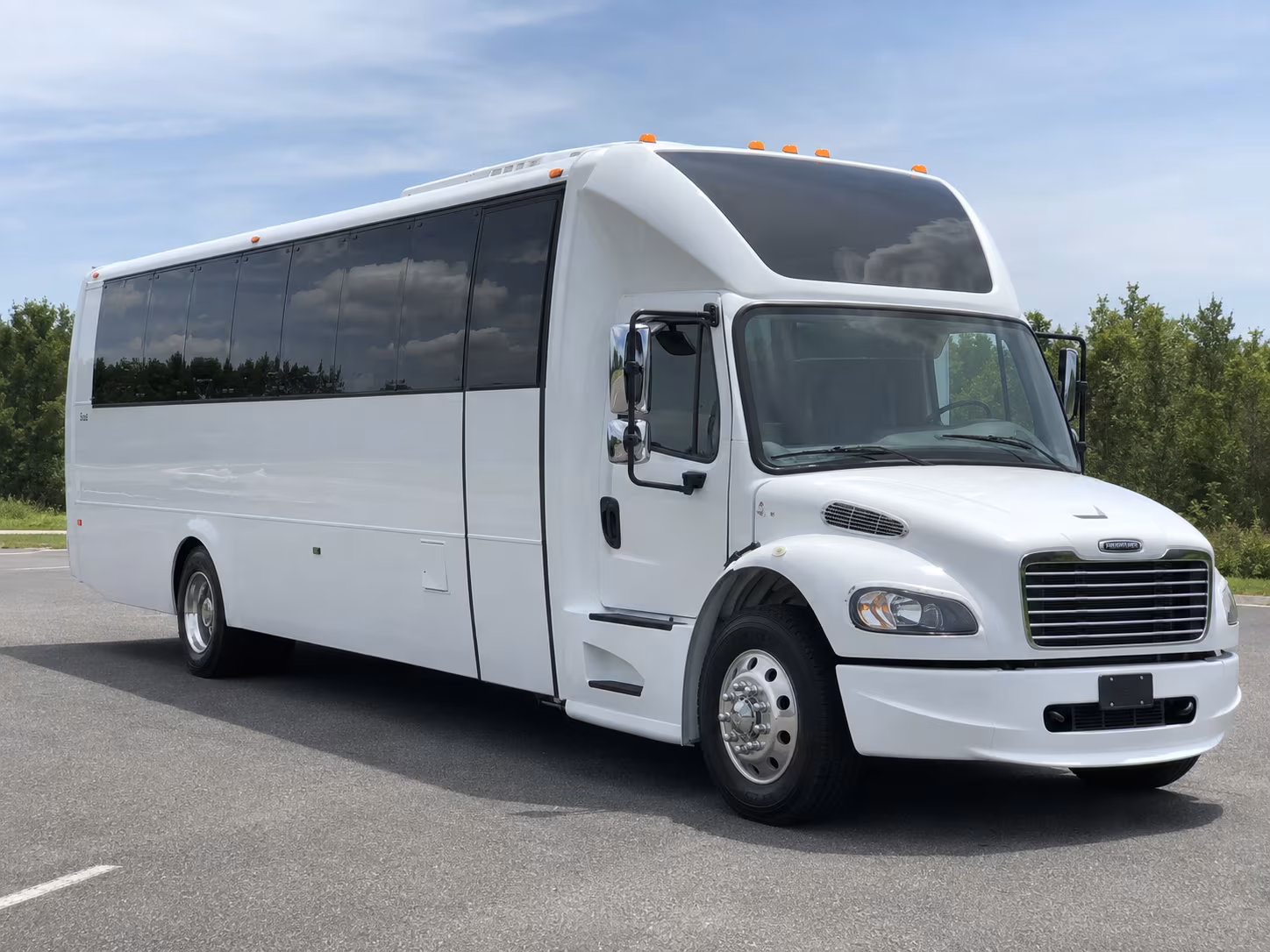 Houston Sporting Event Transportation party bus exterior