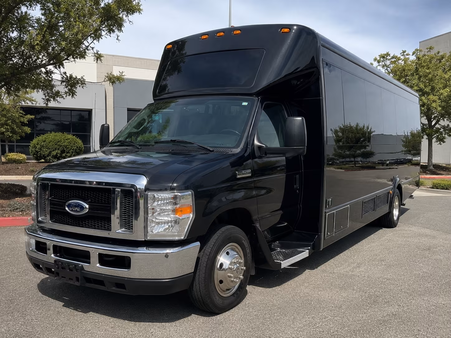 Houston Wedding Transportation party bus exterior