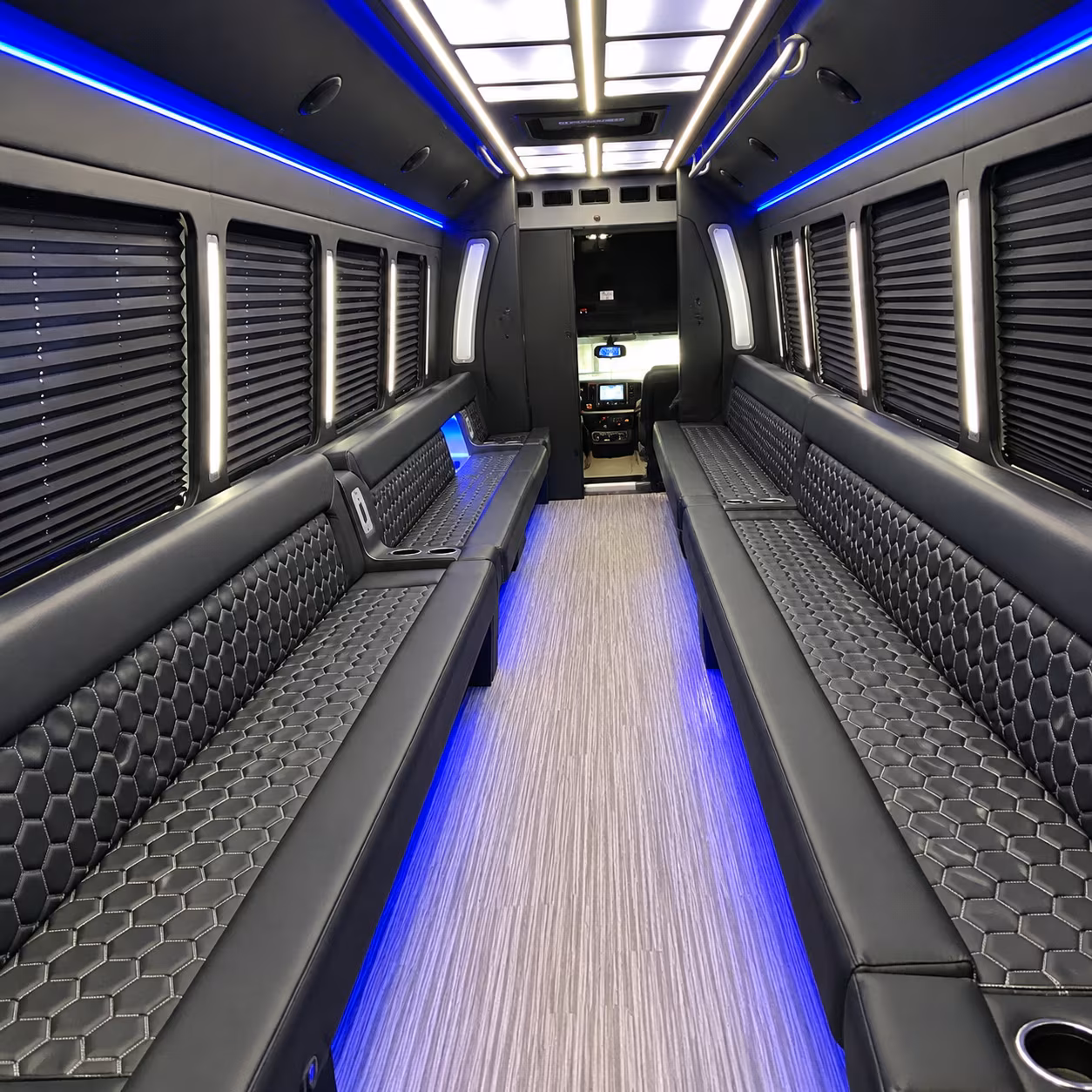Houston Wedding Transportation party bus exterior