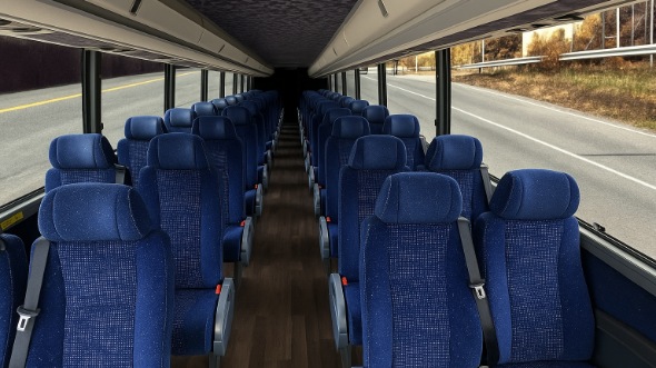 Interior of Charter Bus Company Houston's 25 Passenger Minibus in Houston