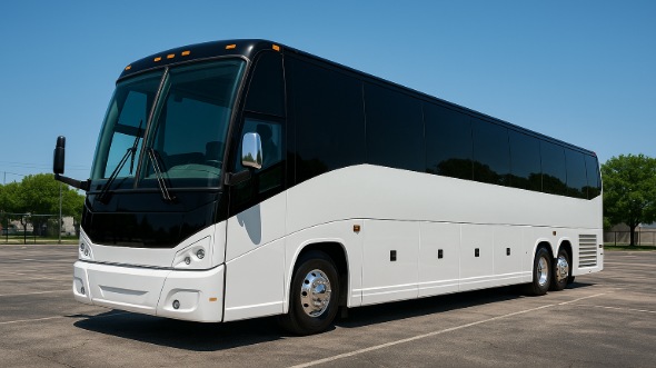 Exterior of Charter Bus Company Houston's 48 Passenger Charter Bus in Houston