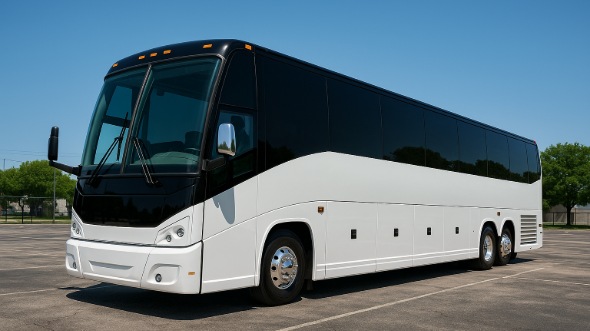 Exterior of Houston Party Bus Company's 50 Passenger Party Bus in Houston