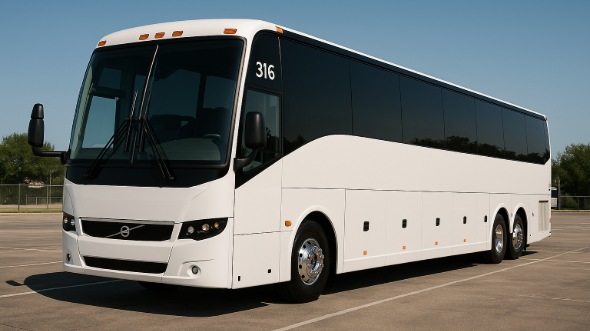 Exterior of Charter Bus Company Pasadena's 50 Passenger Party Bus in Pasadena